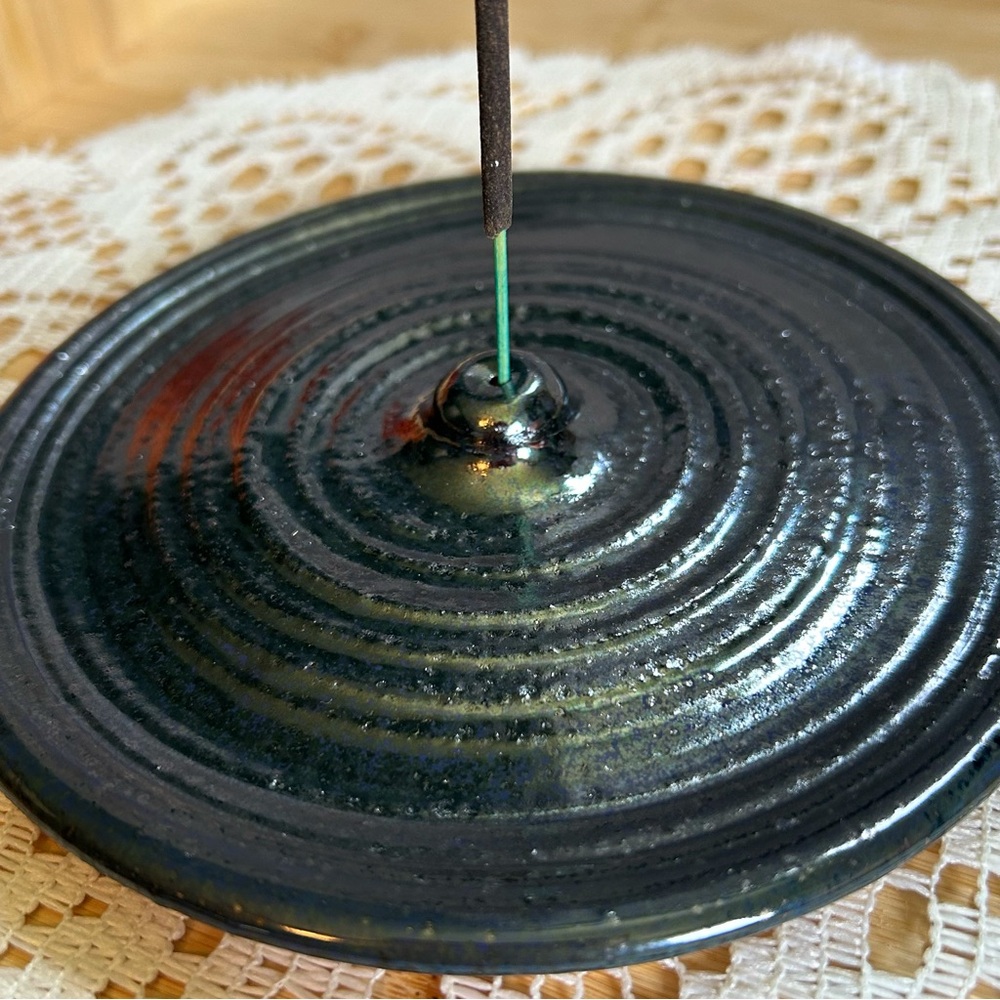 Handmade ceramic incense burner